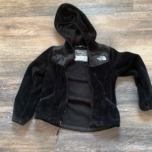 Girls hooded north face fleece